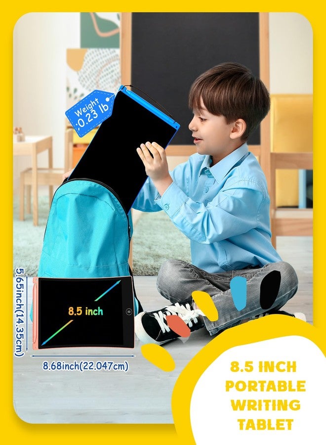 bravokids 2 Pack LCD Writing Tablet with Stylus, 8.5 inch Colorful Doodle Board Drawing Pad for Kids, Travel Games Activity Learning Toys, Birthday Gift for Age 3 4 5 6 7 8 Year Old Boys Girls - Image 5
